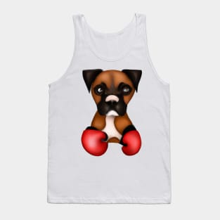 Cute Boxer Drawing Tank Top